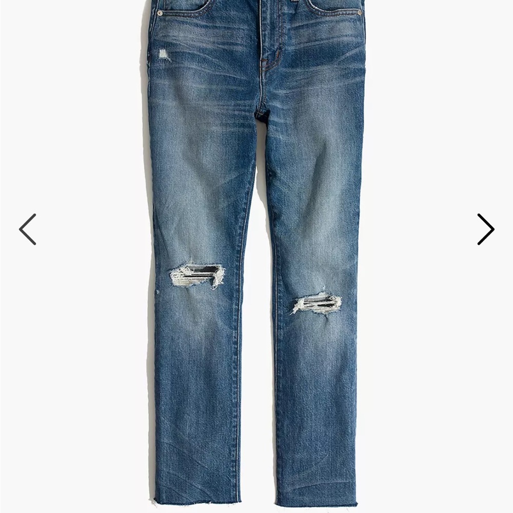 NWT Madewell High Rise Slim Crop Boy JeanS